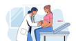 © dirjo - Doctor examining pregnant woman with stethoscope in clinic, healthcare checkup