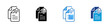 © sahila - Document Attachment Multiple Style Icon Design Vector - Files with tag representing document attachment, file organization, and record management