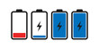 © Faize - Battery level indicator a visual representation of power depletion and recharge