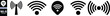 ©  vector icon - Wireless and wi-fi icon. Wi-fi signal symbol. Internet Connection.