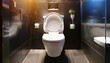 © Johnny - a contemporary toilet featuring a seat cover and fresh water shown from a side perspective this modern design highlights cleanliness and functionality
