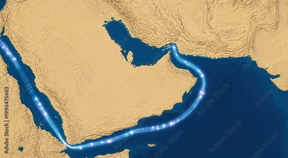 Submarine power and communications cables through the Strait of Hormuz ...