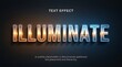 © Andi - 3D illuminate text effect with orange and blue glow