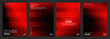 © Thuin_prodesign - Abstract red gradient background with grainy noise texture and stripes layered. Modern geometric poster design with dark tones, glowing light effect, ideal for cover, banner, or branding.