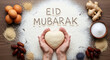 © Nasir Uddin - Eid mubarak flour dough heart