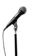 © Sergey Ogaryov - Black microphone with wire on a stand