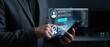 © MODERNARTWatChaRaWit - Secure digital authentication event office setting action focus technology environment close-up view access management concept for enhanced cybersecurity