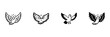 © gentle studio - Flying Birds And Winged Creatures In Hand Drawn Style Set. Freedom, Peace, And Spirituality Doodle Sketch Collection. Whimsical And Playful Designs. Isolated Vector Illustration