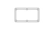 © MDRAISULISIAM - Minimalist Pool Table Vector Icon with Editable Stroke. Top-down view of a rectangular billiards table with six pockets. Clean black line art illustration on white background for sports design.