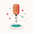 © syahdan - Retro Microphone with Stars