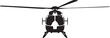 © Amazinart - Black helicopter icon, helicopter silhouette, aircraft symbol, vector graphic