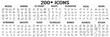 © Shawon - Mega bundle of 200 plus outline icons containing business medical technology and universal elements vector set