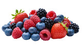 Assorted fresh berries mix of blueberries raspberries blackberries and strawberries