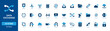 © Vector IMG - Data Exchange Icon Set featuring Network Transfer, Cloud Computing, Database Storage, and Information Technology Symbols for Digital Connectivity, Server Management, and Web Development