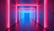 © Brahim - Clean Futuristic Style With Blue Magenta Gradient Lighting