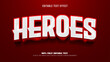 © jhonson1 - heroes editable text effect 3d vector premium