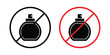 © ramsey - Forbidden perfume sign - vector illustration eps10