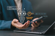 © Nirusmee - AI chatbot customer service concept with virtual assistant support, 24/7 online communication, digital help desk, automation system, and smart business support via mobile device.