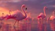 © Darko - Flamingos at Sunset