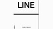 © Ucul - Minimalist design with the word LINE and horizontal line, The Art of Simplicity