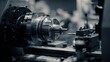 © PikePicture - Cnc lathe machine working in metal fabrication process