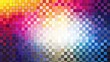 © aga - Abstract colorful pixelated background design with vibrant hues and copy space