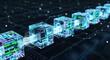 © Adrianto - Blockchain technology data network connection