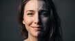 © VibeLens Studio - Portrait of a woman with half face in light and shadow representing duality, emotion, and psychological contrast