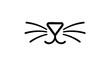 © Azkama - Minimalist Cat Whiskers Logo Design, Animal Icon, Pet Brand Graphic