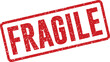 © Design_a2z - Red 'fragile' stamp warning of delicate contents and careful handling needed