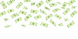 © Kabita - Falling money green banknotes isolated on white background