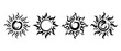 © gunzexx png and bg - sun , Traditional Chinese Brush , strokes swirl style
