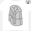© iconqueen - Fur coat isometric icon, luxury Clothing concept. Vector graphics. Elegance in furs, clothes sign and editable stroke, outline style icon for mobile or web design.