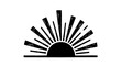 © AGUS - Sunrise Icon Black Silhouette