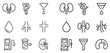 © Crispline Design - Medical icons with kidney and filter outline