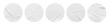 © chathuporn - blank white round paper sticker label isolated  on white background