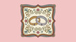 © Hayijnum - Elegant wedding rings illustration with floral decorative frame.