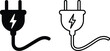 © Rashed - Power plug icon electric glyph symbol energy connection vector illustration