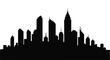 © Moheeb - Cityscape silhouette represents urban development and metropolitan growth opportunities.