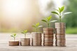 © Md Hanif - Stack of Coins with Soft Light Savings Concept Background