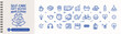 © Studio181 - Self care and mental health doodle icon set with wellness lifestyle vector illustrations