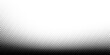 © Aam_ - Halftone texture with gradient in grunge style. Faded dot background . Black retro geometric pattern in manga, anime style. Pop art style dot gradation . Vector illustration