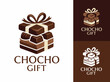 © Suling - This logo features a chocolate-themed gift box design, emphasizing a playful aesthetic with a brown color palette and elegant ribbon, perfect for a gift brand.