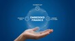 © Usman - Embedded finance concept with hand holding financial services icons