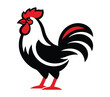 © aghagrafix - Rooster Logo Vector Illustration - Bold Chicken Mascot Icon for Farm Poultry Brand Design