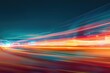 © Eduard - Abstract motion blur of cars on a highway at night in a long exposure photo.
