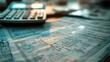 © Sami - Close-up of a 2025 calendar page with tax season highlighted and financial papers around. --ar 16:9 --v 6 Job ID: 08c0edf5-0ed7-4371-ad2f-f80b3ec3f99e