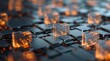 © oksa_studio - Data management and cloud storage abstract digital folders and server blocks representing data organization and information technology infrastructure cybersecurity. High quality photo