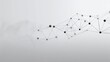© buraratn - Abstract depiction of interconnected lines and nodes representing data networks, technology concepts, and digital connections on a soft gray background