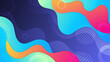 © SyahCreation - Artistic background with vibrant multi color fluid waves and circular elements for creative agency portfolio or modern landing page design